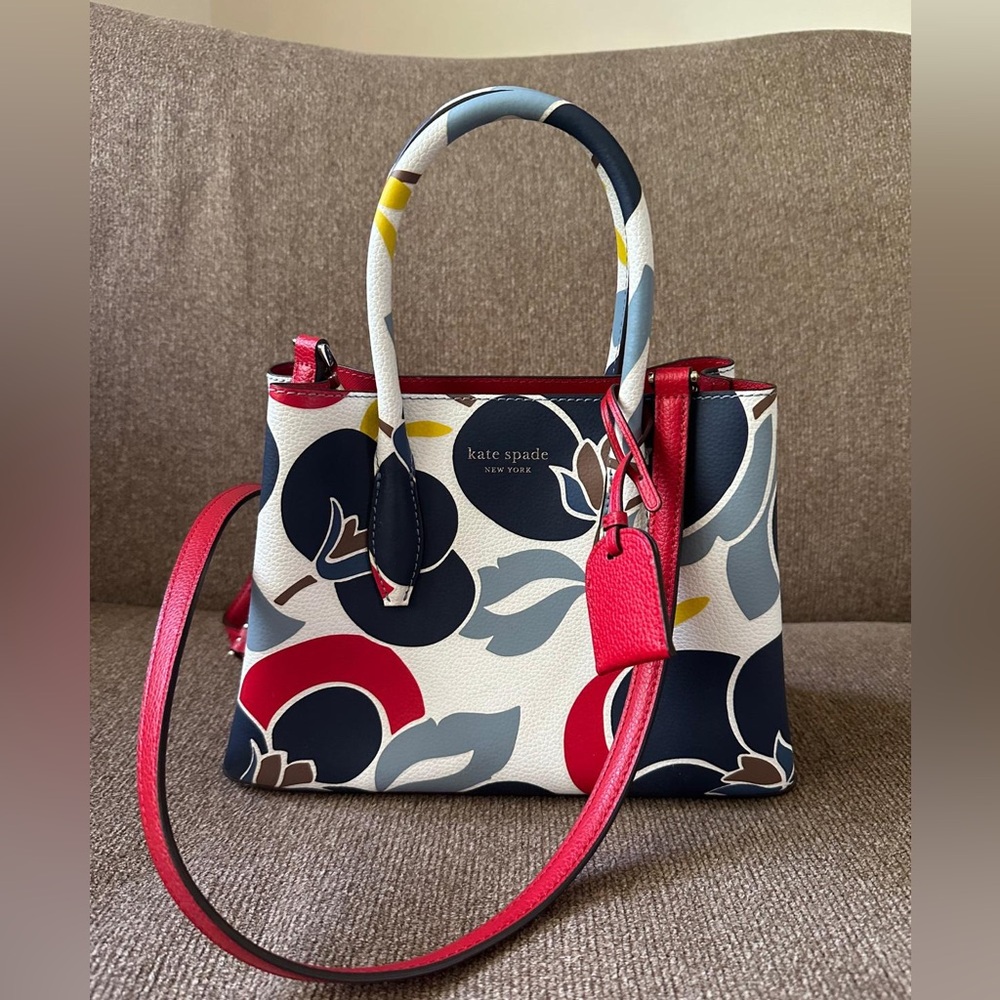 Kate Spade New York EVA BREEZY FLORAL Small Satchel / Crossbody Bag